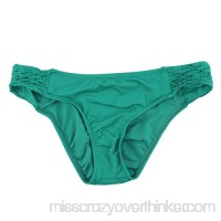 Apt 9 Ruched Side Tab Swim Bikini Bottom for Women Green B01H3UPJ6Y